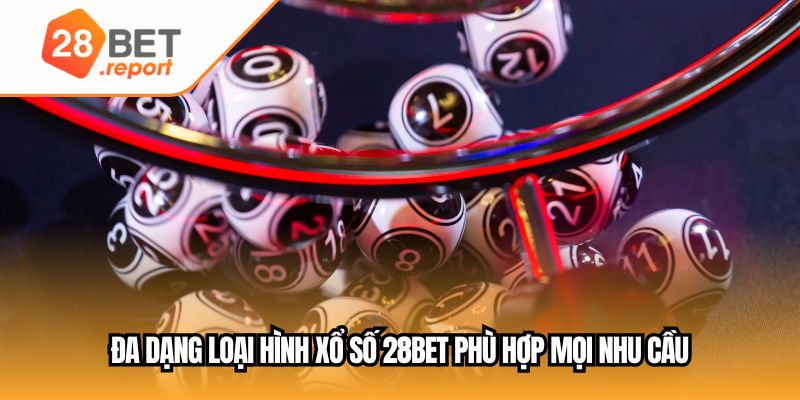Đa dạng loại hình xổ số 28BET phù hợp mọi nhu cầu